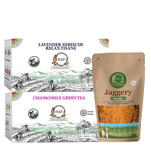 Herbal tea + Jaggery Combo Pack